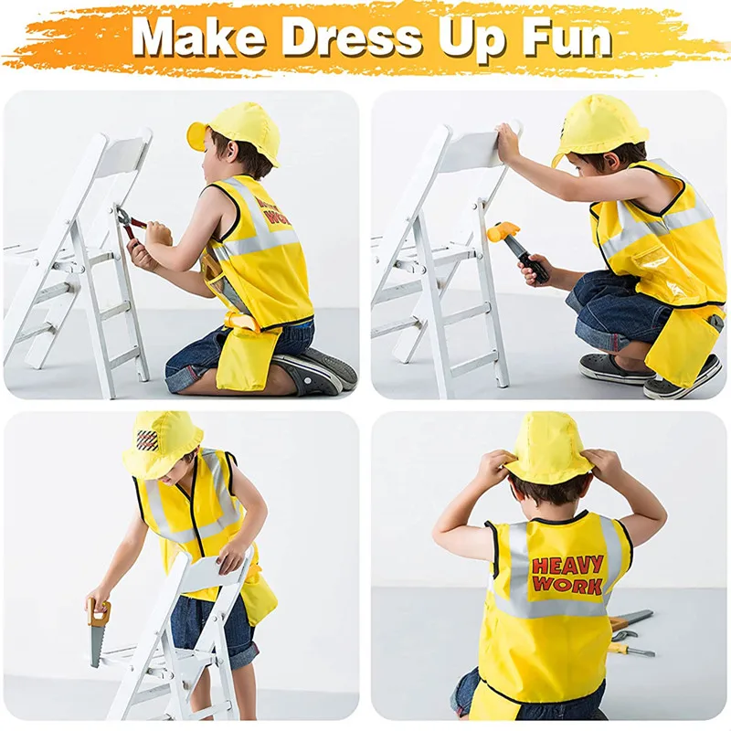 Fantasia de trabalhador de con - Tools Workshop For Kids avaliação e preço